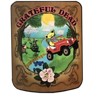 New Grateful Dead Sugar Magnolia Fleece Throw Gift Blanket Dancing Bears Turtles